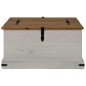 vidaXL Truhe HALDEN Weiß 91x91x47 cm Massivholz Kiefer vidaXL Truhe HALDEN Weiß 91x91x47 cm Massivholz Kiefer