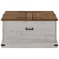 vidaXL Truhe HALDEN Weiß 91x91x47 cm Massivholz Kiefer vidaXL Truhe HALDEN Weiß 91x91x47 cm Massivholz Kiefer