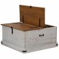 vidaXL Truhe HALDEN Weiß 91x91x47 cm Massivholz Kiefer vidaXL Truhe HALDEN Weiß 91x91x47 cm Massivholz Kiefer
