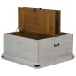 vidaXL Truhe HALDEN Weiß 91x91x47 cm Massivholz Kiefer vidaXL Truhe HALDEN Weiß 91x91x47 cm Massivholz Kiefer