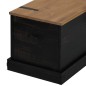 vidaXL Truhe HALDEN Schwarz 91x48x47 cm Massivholz Kiefer vidaXL Truhe HALDEN Schwarz 91x48x47 cm Massivholz Kiefer