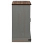 vidaXL Sideboard HALDEN mit Schiebetür Grau 80x40x80 cm Massivholz vidaXL Sideboard HALDEN mit Schiebetür Grau 80x40x80 cm Massivholz