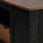 vidaXL TV-Schrank HALDEN mit Schiebetür Schwarz 110x40x60cm Massivholz vidaXL TV-Schrank HALDEN mit Schiebetür Schwarz 110x40x60cm Massivholz