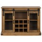 vidaXL Sideboard HALDEN 2 Schiebetüren 112x40x80 cm Massivholz vidaXL Sideboard HALDEN 2 Schiebetüren 112x40x80 cm Massivholz