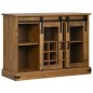 vidaXL Sideboard HALDEN 2 Schiebetüren 112x40x80 cm Massivholz vidaXL Sideboard HALDEN 2 Schiebetüren 112x40x80 cm Massivholz