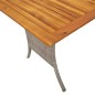 vidaXL Gartensofa 3-Sitzer mit Kissen & Tisch Hellgrau Poly Rattan vidaXL Gartensofa 3-Sitzer mit Kissen & Tisch Hellgrau Poly Rattan