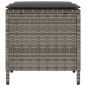 vidaXL 4-tlg. Garten-Sofagarnitur mit Kissen Grau Poly Rattan vidaXL 4-tlg. Garten-Sofagarnitur mit Kissen Grau Poly Rattan
