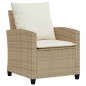 vidaXL 4-tlg. Garten-Sofagarnitur mit Kissen Beige Poly Rattan vidaXL 4-tlg. Garten-Sofagarnitur mit Kissen Beige Poly Rattan