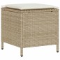 vidaXL 4-tlg. Garten-Sofagarnitur mit Kissen Beige Poly Rattan vidaXL 4-tlg. Garten-Sofagarnitur mit Kissen Beige Poly Rattan