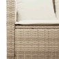 vidaXL 4-tlg. Garten-Sofagarnitur mit Kissen Beige Poly Rattan vidaXL 4-tlg. Garten-Sofagarnitur mit Kissen Beige Poly Rattan