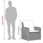 vidaXL 4-tlg. Garten-Sofagarnitur mit Kissen Beige Poly Rattan vidaXL 4-tlg. Garten-Sofagarnitur mit Kissen Beige Poly Rattan