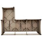 vidaXL Gartensofa mit Liegefunktion Kissen L-Form Beige Poly Rattan vidaXL Gartensofa mit Liegefunktion Kissen L-Form Beige Poly Rattan