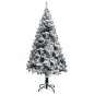 Künstlicher Weihnachtsbaum mit LEDs & Kugeln Grün 150 cm PVC Künstlicher Weihnachtsbaum mit LEDs & Kugeln Grün 150 cm PVC