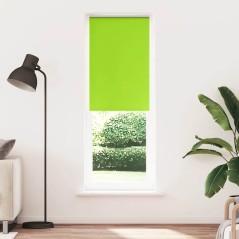 vidaXL Verdunkelungsrollo Grün 65x210 cm Stoffbreite 60,7 cm Polyester