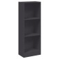 vidaXL Bücherregal 3 Fächer Grau 40x24x109 cm Holzwerkstoff vidaXL Bücherregal 3 Fächer Grau 40x24x109 cm Holzwerkstoff