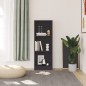 vidaXL Bücherregal 3 Fächer Grau 40x24x109 cm Holzwerkstoff vidaXL Bücherregal 3 Fächer Grau 40x24x109 cm Holzwerkstoff