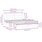 vidaXL Bett mit Matratze Schwarz 180x200 cm Kunstleder vidaXL Bett mit Matratze Schwarz 180x200 cm Kunstleder