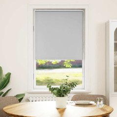 vidaXL Verdunkelungsrollo Hellgrau 85x175 cm Stoffbreite 80,7 cm