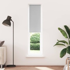 vidaXL Verdunkelungsrollo Hellgrau 60x210 cm Stoffbreite 55,7 cm