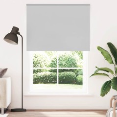 vidaXL Verdunkelungsrollo Hellgrau 155x210cm Stoffbreite 151,6cm