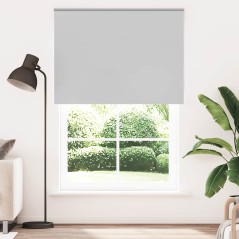 vidaXL Verdunkelungsrollo Hellgrau 165x210cm Stoffbreite 161,6cm
