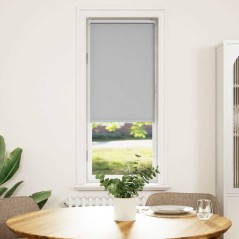 vidaXL Verdunkelungsrollo Hellgrau 40x150cm Stoffbreite 35,7cm