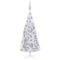 Künstlicher Weihnachtsbaum mit LEDs & Kugeln 400 cm Weiß Künstlicher Weihnachtsbaum mit LEDs & Kugeln 400 cm Weiß