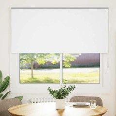 vidaXL Verdunkelungsrollo Weiß 145x130cm Stoffbreite 141,6cm Polyester