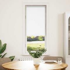 vidaXL Verdunkelungsrollo Weiß 50x150cm Stoffbreite 45,7 cm Polyester