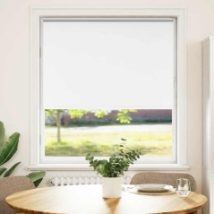vidaXL Verdunkelungsrollo Weiß 115x130cm Stoffbreite 110,7cm Polyester