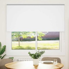 vidaXL Verdunkelungsrollo Weiß 155x130cm Stoffbreite 151,6cm Polyester