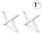 vidaXL Couchtischbeine 2 Stk. Weiß 70x(30-31,3) cm Stahl vidaXL Couchtischbeine 2 Stk. Weiß 70x(30-31,3) cm Stahl