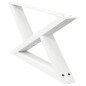 vidaXL Couchtischbeine 2 Stk. Weiß 70x(30-31,3) cm Stahl vidaXL Couchtischbeine 2 Stk. Weiß 70x(30-31,3) cm Stahl