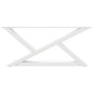 vidaXL Couchtischbeine 2 Stk. Weiß 70x(30-31,3) cm Stahl vidaXL Couchtischbeine 2 Stk. Weiß 70x(30-31,3) cm Stahl