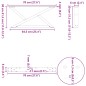 vidaXL Couchtischbeine 2 Stk. Weiß 70x(30-31,3) cm Stahl vidaXL Couchtischbeine 2 Stk. Weiß 70x(30-31,3) cm Stahl