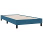 vidaXL Boxspringbett mit Matratze Dunkelblau 80x210 cm Samt vidaXL Boxspringbett mit Matratze Dunkelblau 80x210 cm Samt