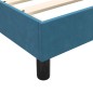 vidaXL Boxspringbett mit Matratze Dunkelblau 80x210 cm Samt vidaXL Boxspringbett mit Matratze Dunkelblau 80x210 cm Samt