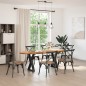 vidaXL Esstisch Hellbraun 220x100x74 cm Massivholz Eiche Oval vidaXL Esstisch Hellbraun 220x100x74 cm Massivholz Eiche Oval