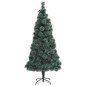 Künstlicher Weihnachtsbaum mit LEDs & Kugeln Grün 120 cm PVC PE Künstlicher Weihnachtsbaum mit LEDs & Kugeln Grün 120 cm PVC PE