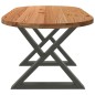 vidaXL Esstisch Hellbraun 180x90x74 cm Massivholz Eiche Oval vidaXL Esstisch Hellbraun 180x90x74 cm Massivholz Eiche Oval
