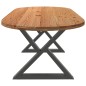 vidaXL Esstisch Hellbraun 220x100x74 cm Massivholz Eiche Oval vidaXL Esstisch Hellbraun 220x100x74 cm Massivholz Eiche Oval