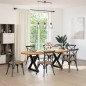 vidaXL Esstisch Hellbraun 220x100x74 cm Massivholz Eiche Oval vidaXL Esstisch Hellbraun 220x100x74 cm Massivholz Eiche Oval