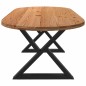 vidaXL Esstisch Hellbraun 220x100x74 cm Massivholz Eiche Oval vidaXL Esstisch Hellbraun 220x100x74 cm Massivholz Eiche Oval