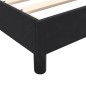 vidaXL Boxspringbett mit Matratze Schwarz 90x210 cm Samt vidaXL Boxspringbett mit Matratze Schwarz 90x210 cm Samt