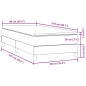 vidaXL Boxspringbett mit Matratze Schwarz 90x210 cm Samt vidaXL Boxspringbett mit Matratze Schwarz 90x210 cm Samt