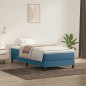 vidaXL Boxspringbett mit Matratze Dunkelblau 90x210 cm Samt vidaXL Boxspringbett mit Matratze Dunkelblau 90x210 cm Samt