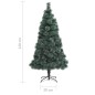Künstlicher Weihnachtsbaum mit LEDs & Kugeln Grün 120 cm PVC PE Künstlicher Weihnachtsbaum mit LEDs & Kugeln Grün 120 cm PVC PE