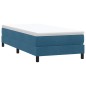 vidaXL Boxspringbett mit Matratze Dunkelblau 90x210 cm Samt vidaXL Boxspringbett mit Matratze Dunkelblau 90x210 cm Samt