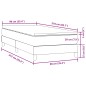 vidaXL Boxspringbett mit Matratze Dunkelblau 90x210 cm Samt vidaXL Boxspringbett mit Matratze Dunkelblau 90x210 cm Samt