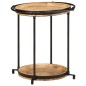 vidaXL Beistelltisch Ø55x60 cm Massivholz Mango vidaXL Beistelltisch Ø55x60 cm Massivholz Mango
